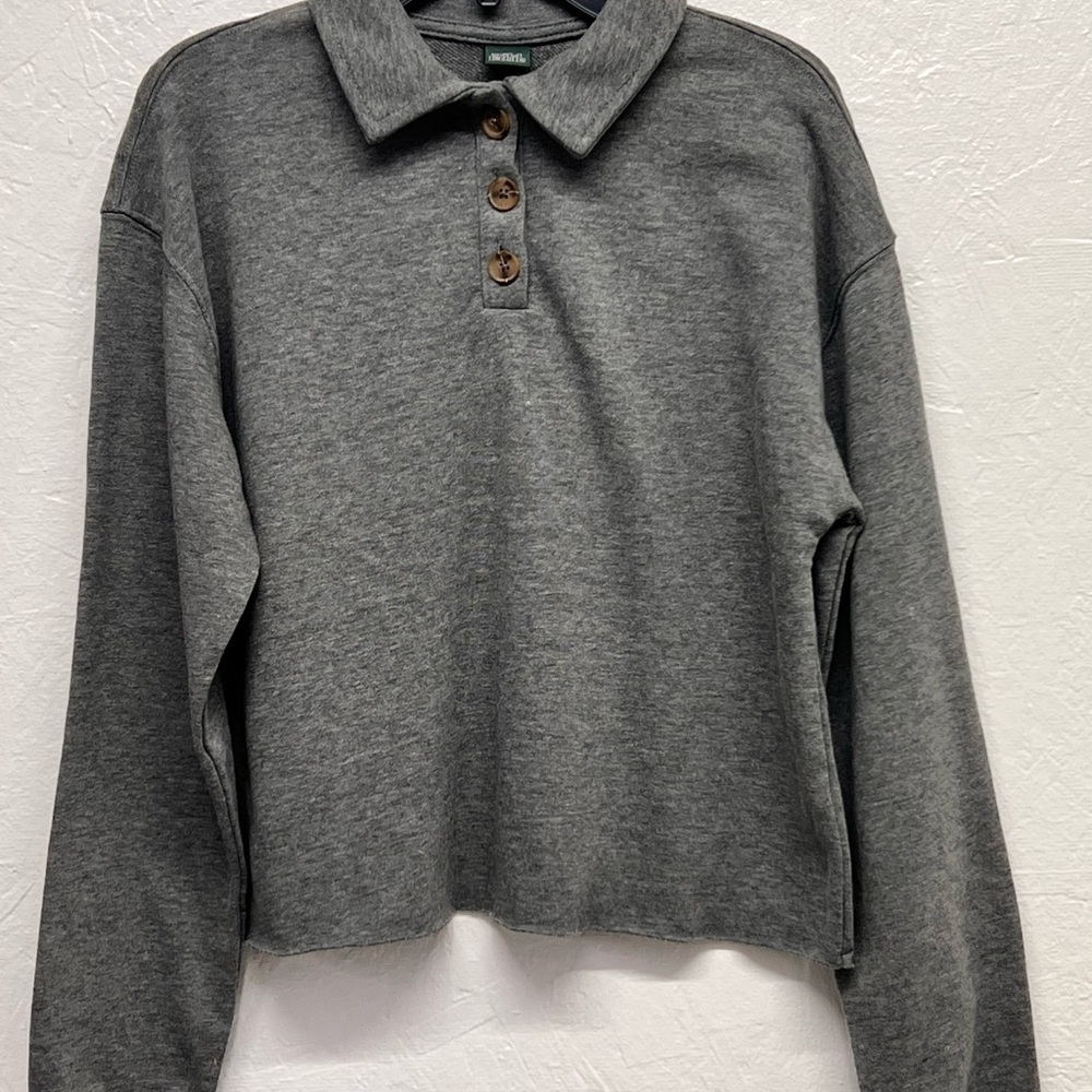 WILD Fable Polo Cropped Sweatshirt XS - Picture 2 of 8